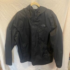 The North Face Dark Blue Rain Jacket Size XL